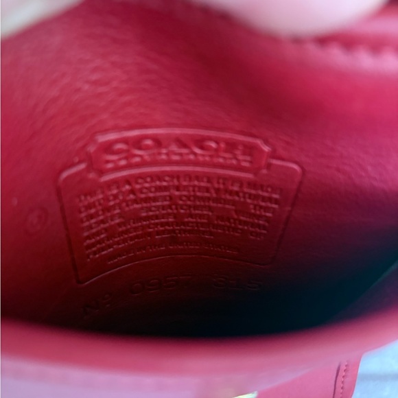 Coach Red Leather Crossbody Bag - Picture 2 of 5